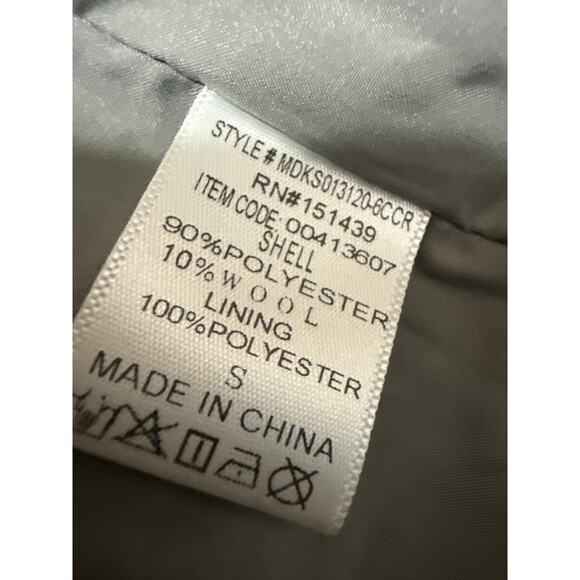 Forever 21 Gray Plaid Checkered Snap Button Down Long Sleeve Shirt Coat Jacket S - Picture 4 of 4